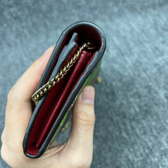 100% Authentic GUCCI Padlock Multicolor Tian Print GG Canvas Shoulder Bag - Picture 6 of 14